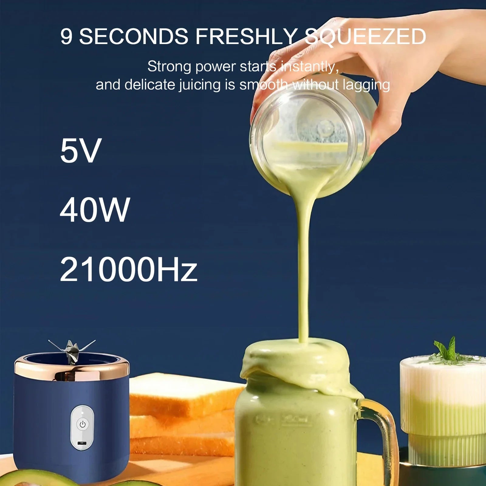 400ml Dual Cup USB with Portable Juice Extractor Mini Juice Blender Home Juice Extractor Juice Separator Small Complementary