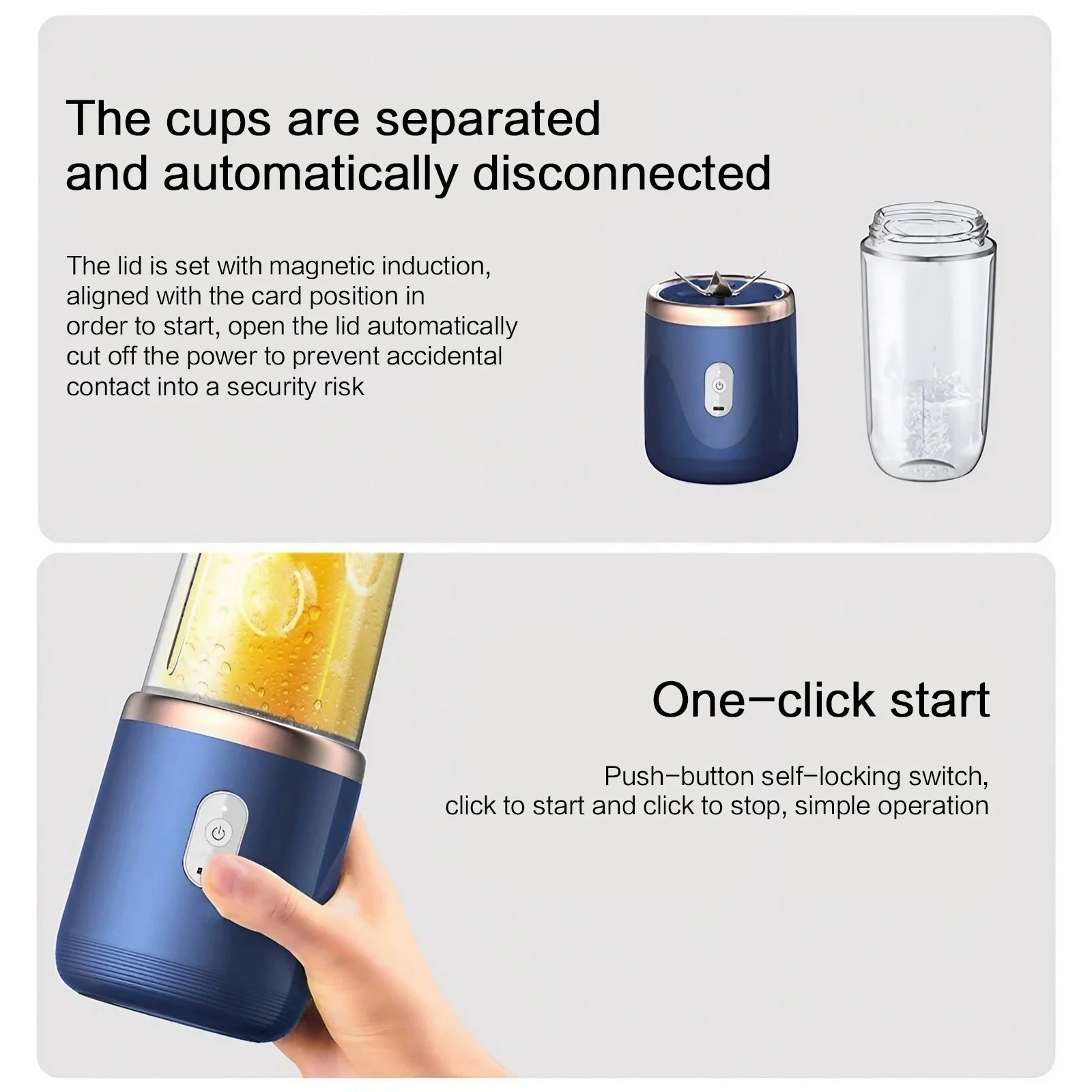 400ml Dual Cup USB with Portable Juice Extractor Mini Juice Blender Home Juice Extractor Juice Separator Small Complementary