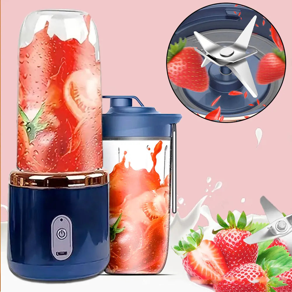 400ml Dual Cup USB with Portable Juice Extractor Mini Juice Blender Home Juice Extractor Juice Separator Small Complementary